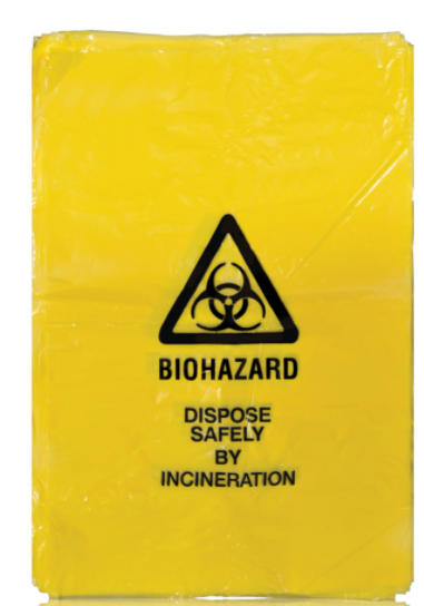 203mm x 354mm Heavy Duty Medium Clinical Waste Bags Pack of 100 - UKMEDI